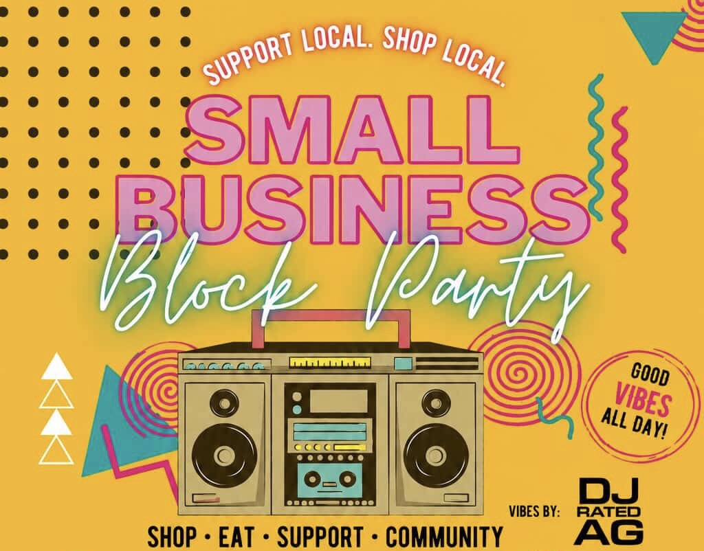 Small Business Block Party flyer